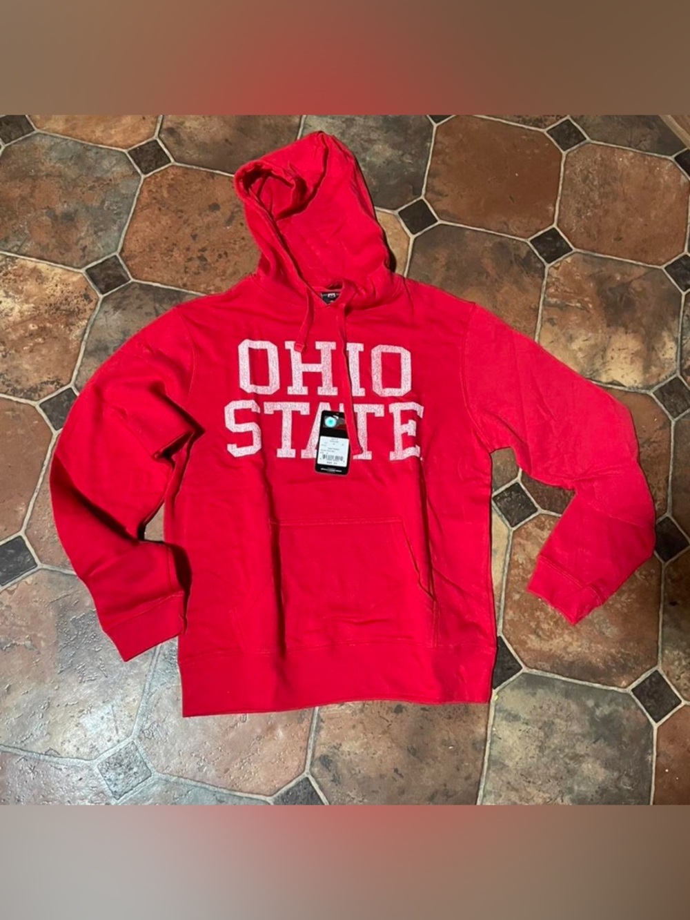 Scarlett Red Crewneck Sweatshirt with Hood
